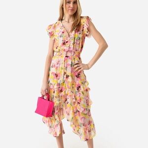 MISA - Dakota Dress in Hello Yellow Flora